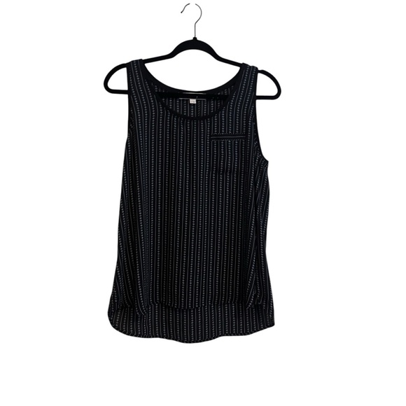 LOFT Tops - COPY - Loft Black and navy Blue Sheer Tank Top Size LP